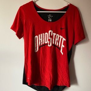ohio state nike short sleeve top osu